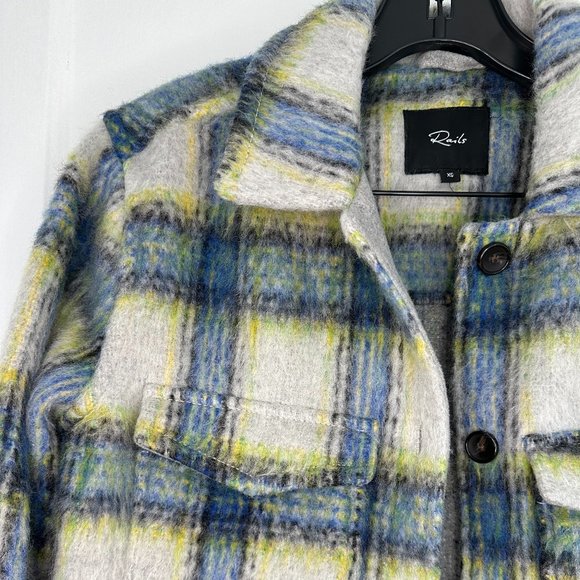 Rails Blue/yellow/white plaid jacket - Picture 4 of 13